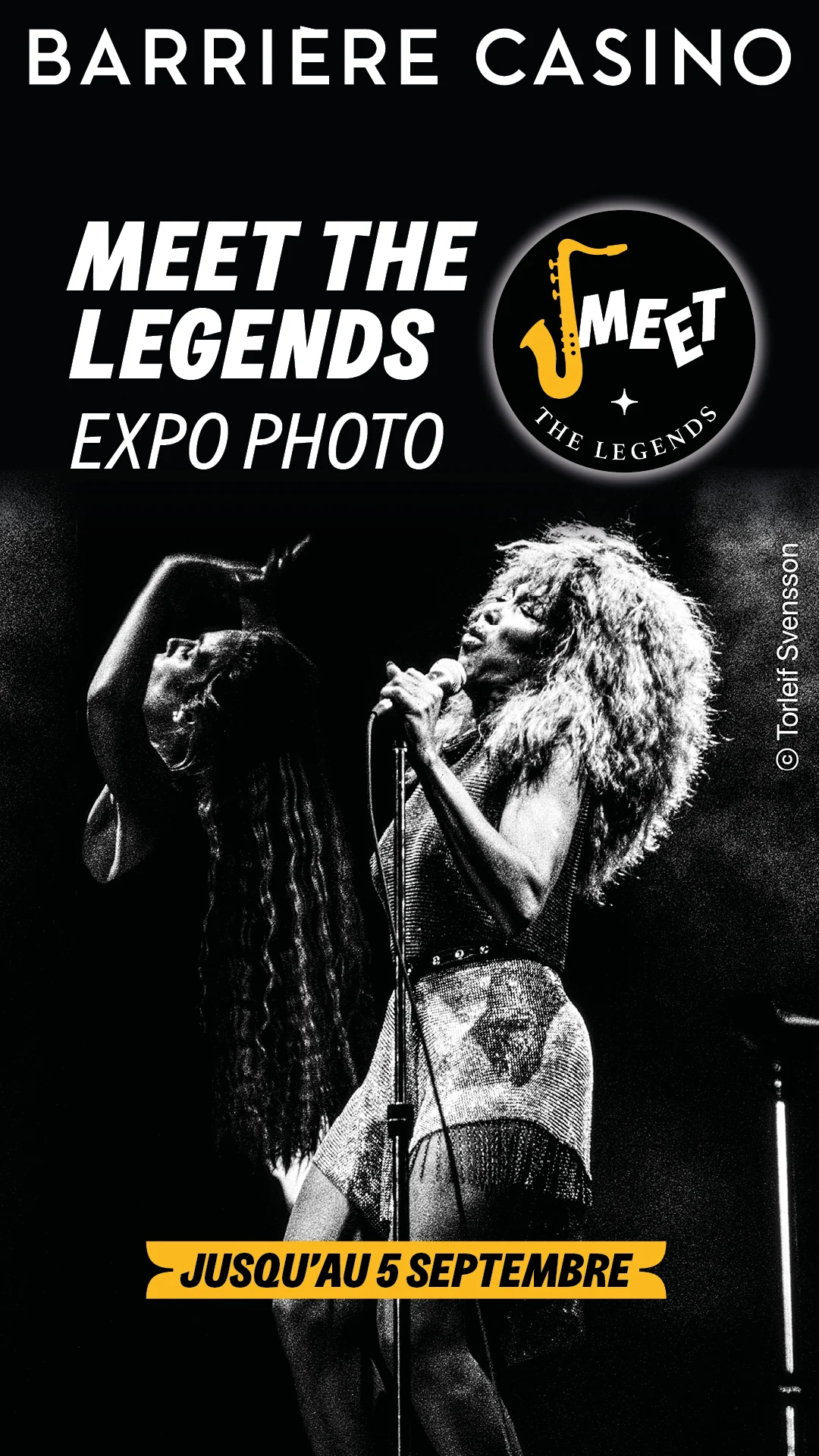 Visual verticale per la comunicazione social della mostra Meet the Legends, in formato portrait